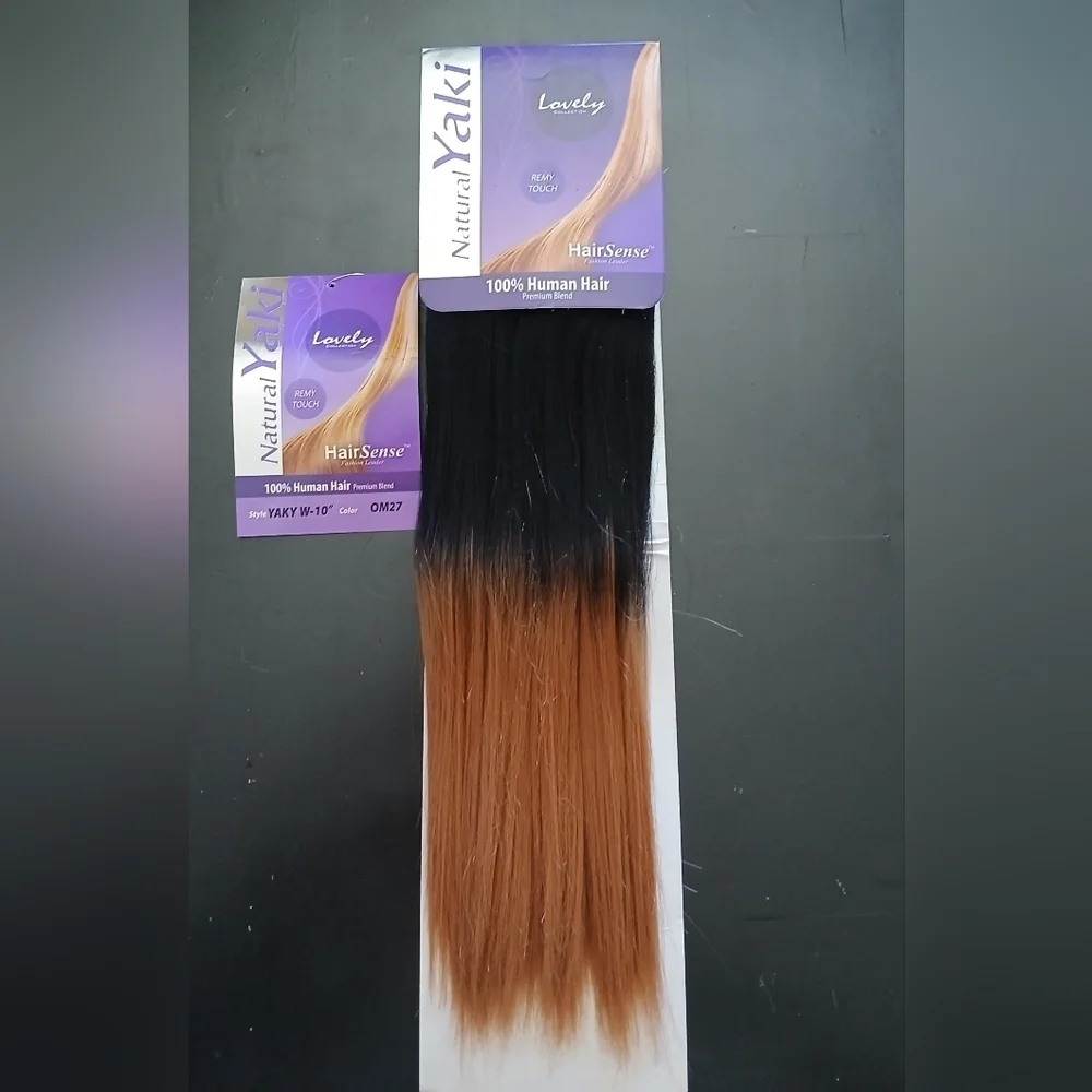 Lovely Collection Natural Yaki Human Hair Extensions Bundle Remy Touch 1…